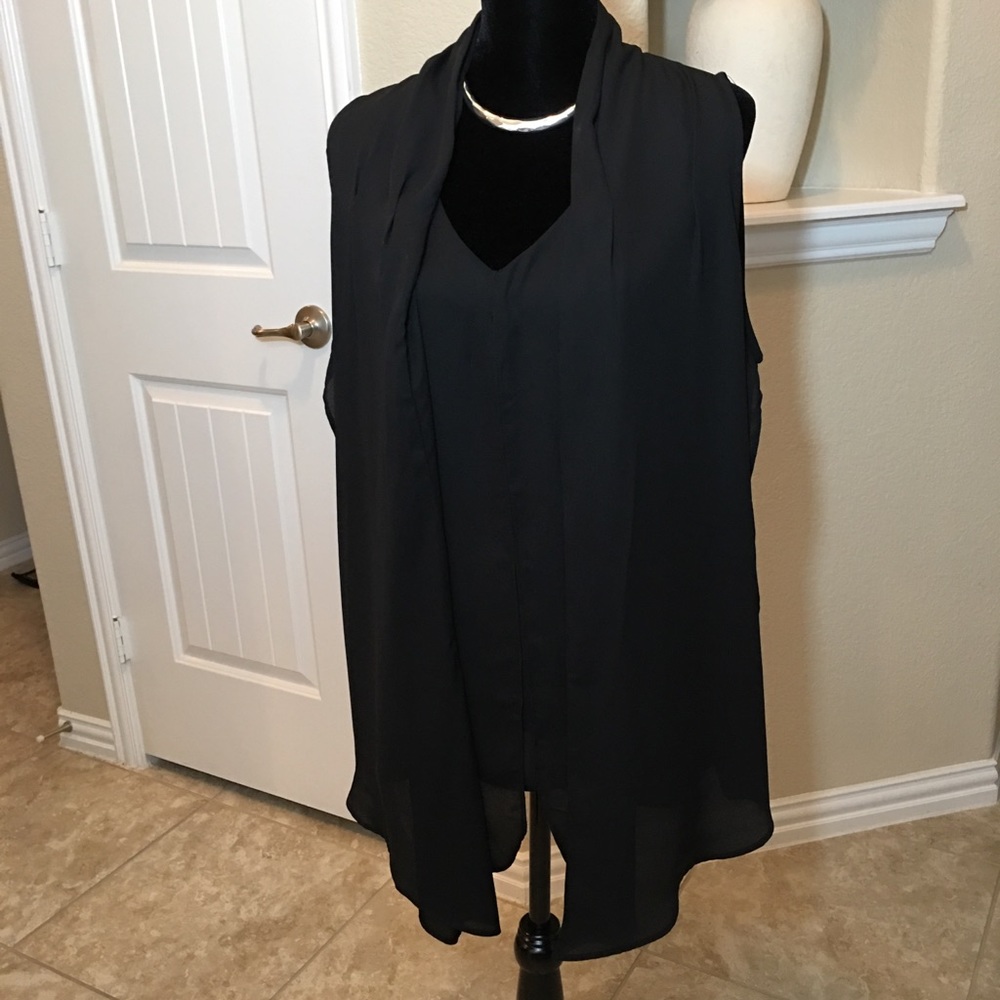 Elegant Black Sleeveless Top